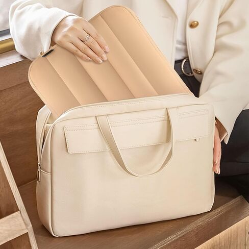 حافظة كمبيوتر محمول منتفخة من Omnpak مقاس 13 بوصة لجهاز MacBook Air، حقيبة كمبيوتر محمول للنساء منتفخة لحمل الكمبيوتر المحمول مقاس 13-14 بوصة لجهاز MacBook M3 M2 M1 in Kuwait