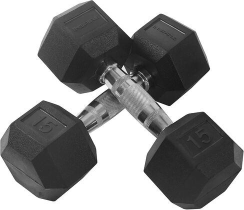 Inspire Fitness Rubber Dumbbell Set - Rubber Hex Weight Set - Dumbbell Weight Set for Home Gym or Professional Gym - Ergonomic Weight Set in Saudi Arabia