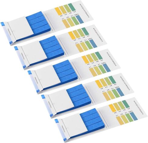uxcell PH Test Strips 3.8-5.4 Indicator Paper Lab Litmus Tester 80in1 Kit for Water Food Pool Aquarium Testing Alkaline Acid in Saudi Arabia