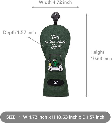 KAKAO FRIENDS GOLF Urban Solid Wood Head Cover, Character Golf Club Cover, Fabric & Leather Cover in Saudi Arabia