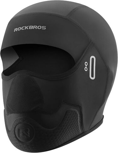 ROCKBROS قناع بالاكلافا للتبريد لركوب الدراجات على شكل جمجمة وبطانة مع فتحات للنظارات من الحرير الجليدي قابل للتنفس قبعة ركوب الدراجات وامتصاص العرق باللون الأسود in Saudi Arabia
