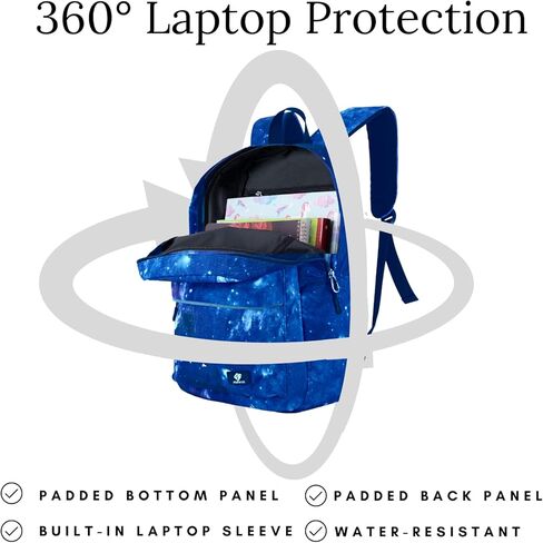 حقيبة ظهر وصندوق غداء للأطفال من فينريسي، حقيبة مدرسية مع حجرة للكمبيوتر المحمول، حقيبة غداء معزولة، مجموعة متطابقة in Kuwait