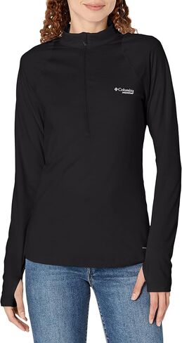 Columbia Women's Endless Trail 1/2 Zip Mesh Long Sleeve in Saudi Arabia