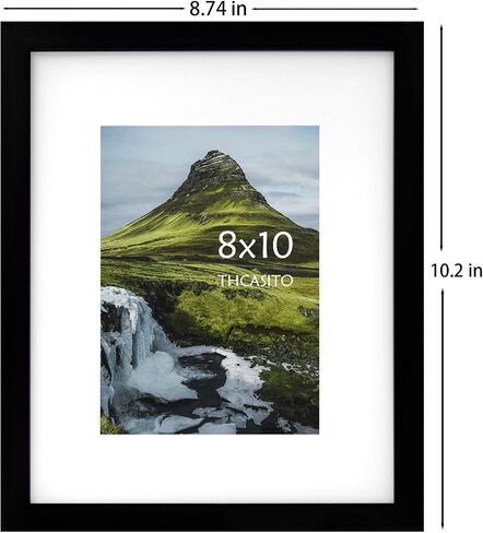 Picture Frames 5x7 Black Photo Frames Display 4x6 Pictures with Mat for Desk or Wall Decor, Set of 2 in Saudi Arabia