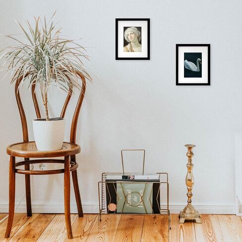 Picture Frames 5x7 Black Photo Frames Display 4x6 Pictures with Mat for Desk or Wall Decor, Set of 2 in Saudi Arabia