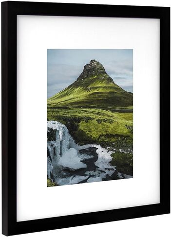 Picture Frames 5x7 Black Photo Frames Display 4x6 Pictures with Mat for Desk or Wall Decor, Set of 2 in Saudi Arabia