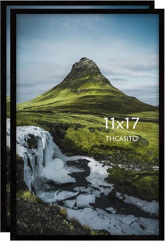 Picture Frames 5x7 Black Photo Frames Display 4x6 Pictures with Mat for Desk or Wall Decor, Set of 2 in Saudi Arabia