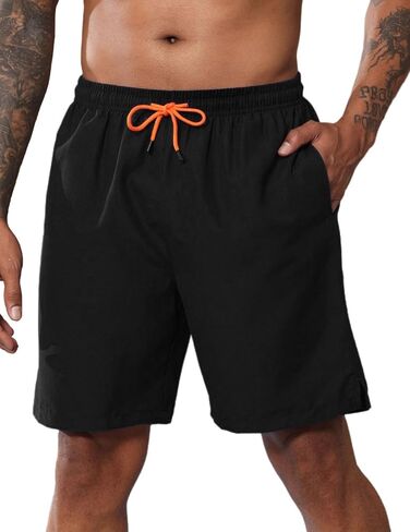 شورت سباحة رجالي مقاس 7 بوصات ملابس سباحة سريعة الجفاف مع بطانة شبكية لبدلات السباحة in Kuwait