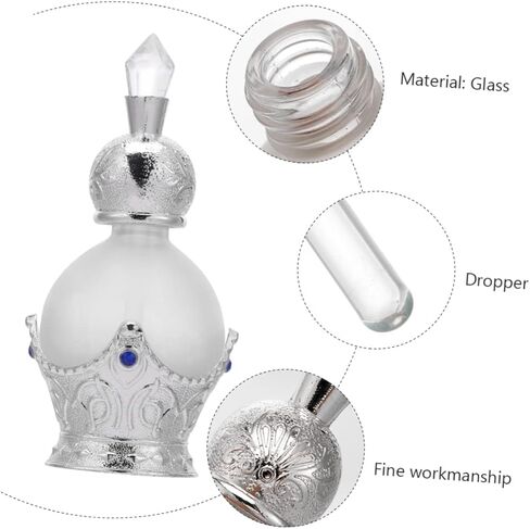 rhinestones vial grace crystal fragrance frosted bottle sample containers glass vial dispenser Essential Oils Dropper Bottle perfume bottle travel size perfume for women in Kuwait