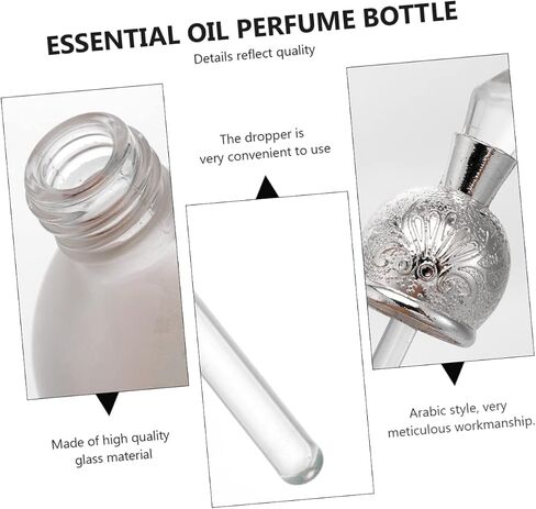 rhinestones vial grace crystal fragrance frosted bottle sample containers glass vial dispenser Essential Oils Dropper Bottle perfume bottle travel size perfume for women in Kuwait