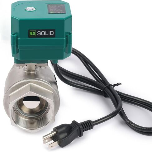 U.S. Solid 2" Motorized Ball Valve with US Plug 110VAC Stainless Steel Electrical Ball Valve,Auto Return, Normally Closed in Saudi Arabia
