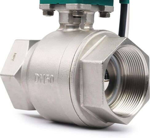 U.S. Solid 2" Motorized Ball Valve with US Plug 110VAC Stainless Steel Electrical Ball Valve,Auto Return, Normally Closed in Saudi Arabia