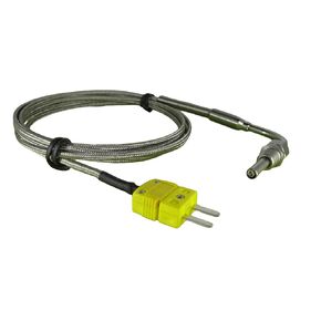 Motor Exposed Tip EGT Temperature Sensors Sender K Type Thermocouple with 6.6 ft Cable & Mini Connector for Car Exhaust Gas Temperature Measurement