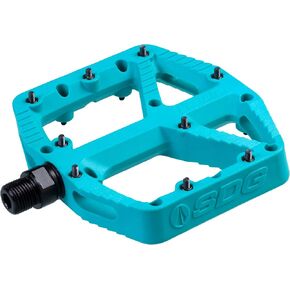 SDG Components Comp Mountain Bike Platform Pedal - Nylon Composite with Replaceable Traction Pins 9/16" Cr-Mo Spindle Gravel Commuter Bicycle Flat Pedal