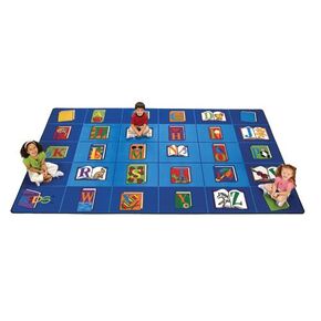 Carpets for Kids 2600 Reading by The Book Classroom Seating Library Reading Rug 5ft 10in x 8ft 4in Rectangle Multil Color