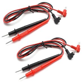 71cm/28" Long Banana Plug Multimeter Probe Test Lead Cable Digital Laboratory Multimeter Voltmeter Test Lead Probe Wire Cable 1000V，Black Red