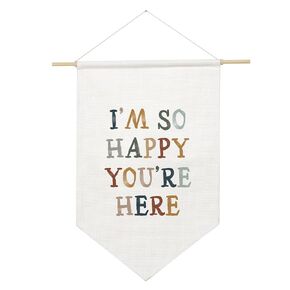 I'm So Happy You're Here, School Wall Hanging, Inclusive Classroom Decor, Boho Classroom Decor, All Are Welcome Banner, Kids Room Wall Banner, Back To School Welcome Sign