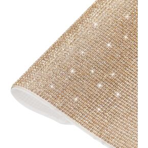 MECCANIXITY Bling Crystal حجر الراين ورقة ذاتية اللصق حجر الراين الماس الأحجار الكريمة ملصق 15.75 × 9.44 بوصة DIY ملصق تزيين السيارة لملابس هاتف السيارة DIY، DIY Craft برتقالي أحمر