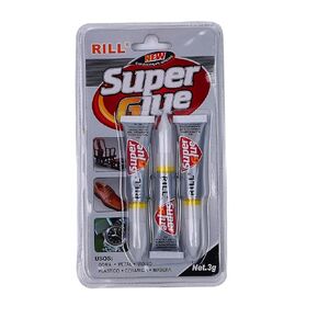 Ultra-Strong Super Glue Gel - Quick-Dry, Clear Adhesive for Plastic, Metal, Ceramic, Wood, Glass & Rubber - Superglue Single Use Mini Tubes (4x3g Pack)