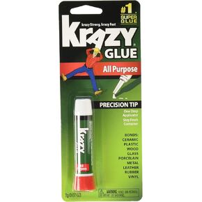 All Purpose Krazy Glue, Precision-Tip Applicator, 0.07oz, Sold as 2 Each