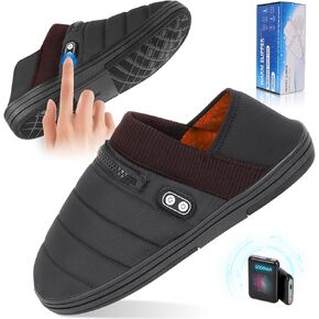 Heated Slippers, BIAL Unisex Electric Heating Pad for Feet, Rechargeable Battery Shoes Cordless Heat Foot Warmer Feet Warmer Winter Slippers Cold Weather Slippers for Men Women
