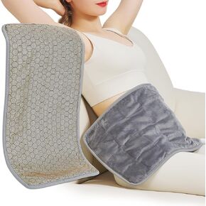 XL Heating Pad for Back Pain Cramps Relief - Full Weighted Heating Pad for Neck Shoulder with Auto Shut Off, Fast-Heating Electric Heating Pad - Present for Women & Men (12" x 24")