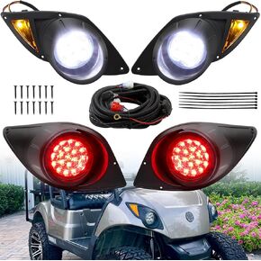 Yamaha Light Kit Golf Cart Lights 12V LED Headlight and Taillight Kit Assembly Street Legal for Yamaha G29 Drive 2007 Up