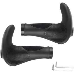 Bike Handlebar Grips, Soft Gel Inserts Shock Resistance Ergonomics Comfort Design,for MTB Bicycle Mountain Bike Grip