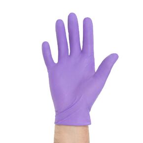 HALYARD PURPLE NITRILE Exam Gloves, Powder-Free, Non-Sterile, 5.9 mil, 9.5", Purple, X-Small, 55080 (Box of 100)