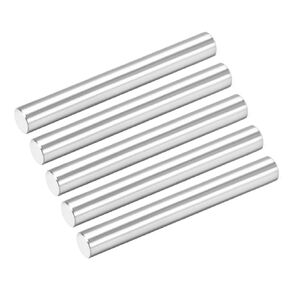 uxcell 5Pcs 6mm X 50mm Dowel Pin 304 Stainless Steel Cylindrical Shelf Support Pin Fasten Elements Silver Tone