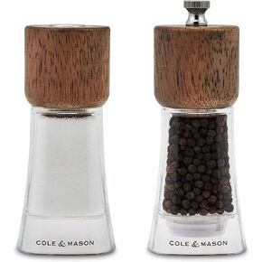 Cole & Mason Macclesfield Pepper Mill and Salt Shaker Gift Set, 5.5"", Clear"