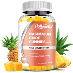 علكات أكسيد المغنيسيوم، أكسيد المغنيسيوم عالي الفعالية 400 ملغ، مكمل قابل للمضغ للأطفال والكبار، صحة العضلات، دعم الجهاز العصبي، 60 علكة in Kuwait