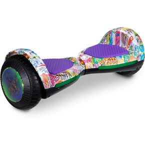 Teenage Mutant Ninja Turtles Hoverboard with Light Up Wheels Hover Play, 3 Mile Range, 6 MPH Speed Limit, Electric Hoverboard Perfect for Beginners