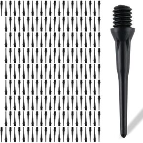 2BA Thread Plastic Tip Dart Points Soft Dart Tips Replacement Dart Accessories Black
