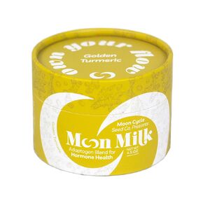 Moon Cycle Seed Company Lavender Moon Milk – Adaptogen Latte Mix, Lavender Superfood Latte Mix with Ashwagandha Powder, Reishi Mushroom, Maca Powder, and Blue Spirulina Powder, Makes 30 Servings