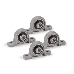 XIKE 4 Pcs KP006 Mounted Pillow Block Bearings Bore 30mm/1.18inch Zinc Alloy Plummer Flanged Bearing，Cast Iron Self-Alignment Bearing for 3D Printer and More.