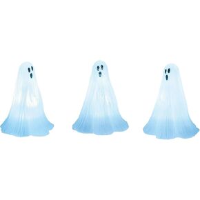 Department 56 Village Cross Product Accessories Halloween Ghosts Lit Figurine Set, 2.75 Inch, White
