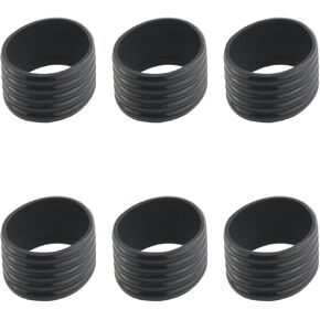 6PCS Black Tennis Racquet Grips Tennis Racket Grip Band Badminton Tennis Ball with Adsorption Grip in Place Non-Slip Badminton Tennis Absorbent Overgrip
