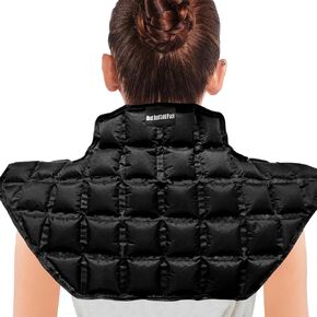 Neck Ice Pack Wraps, Instant Ice Packs for Injuries Reusable Heat Pack, Multi-Grid Design Cooling Neck Wraps Cold Compress for Relieve Pain, Swelling Sprains Surgery Recovery Black