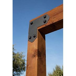 Simpson Strong-Tie Outdoor Accents APL6 Strap Tie (5" W x 11-1/4" W x 11-1/4" H) Powder Coated Black - Pack of 4