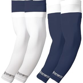 Sports Unlimited Gameday Drip Arm Sleeves, 2 Pairs Home & Away for Football Basketball Baseball Volleyball - Youth & Adult