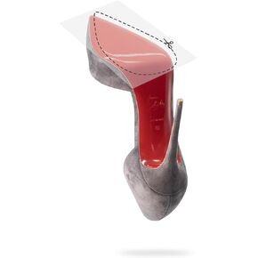 Premium, Customizable Fit, Crystal Clear Luxury Shoe Sole Protector, Louboutin Red Bottom Shoe Protector, Non-Slip, 6 Piece 6x3.5 in