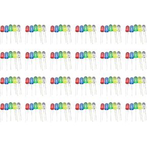 100PCS Electronic Component Light Emitting Diode Part 5mm LED Light Emitting Diode LED Bead for Industrial Area and Experiment and DIY Project