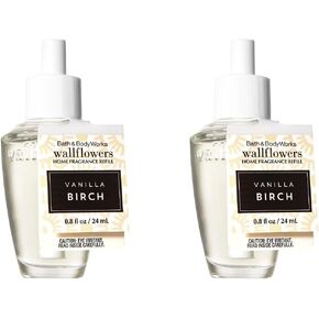 Set of 2 Bath and Body Works Vanilla Birch Wallflower Refill Fragrance Bulbs – Summer 2017