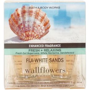 Bath & Body Works Fiji White Sands Wallflowers Home Fragrance Refills - FRESH & RELAXING - 2 Pack