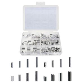 320PCS 304 Stainless Steel Split Spring Dowel Tension Roller Pin GB879 Elastic Cylindrical Pin Set Cotter M2 M2.5 M3 M4 for Mechanical Assembly and Repair Work