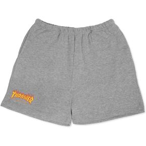 شعار Thrasher النسائي Flame P.E. شورت - هيذر جراي - MD in Kuwait