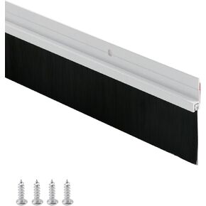 Geesatis فرشاة الباب الاجتياح السفلي 1 قطعة 40 × 2.4 بوصة باب الاجتياح مع فرشاة PP الناعمة، ختم فرشاة المرآب الاجتياح للباب (أبيض) in Kuwait