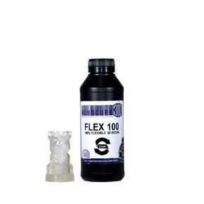 Rapid Flex 100 - Advanced Low Odour 405nm UV Cure Flexible 3D Printer Resin - 500ml