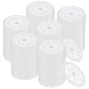 500 Pcs 46 mm Plastic Washers, Load Spreading White Insulation Foam Board Washers, Plastic Flat Washers for Fixing and Supporting Rigid Foam